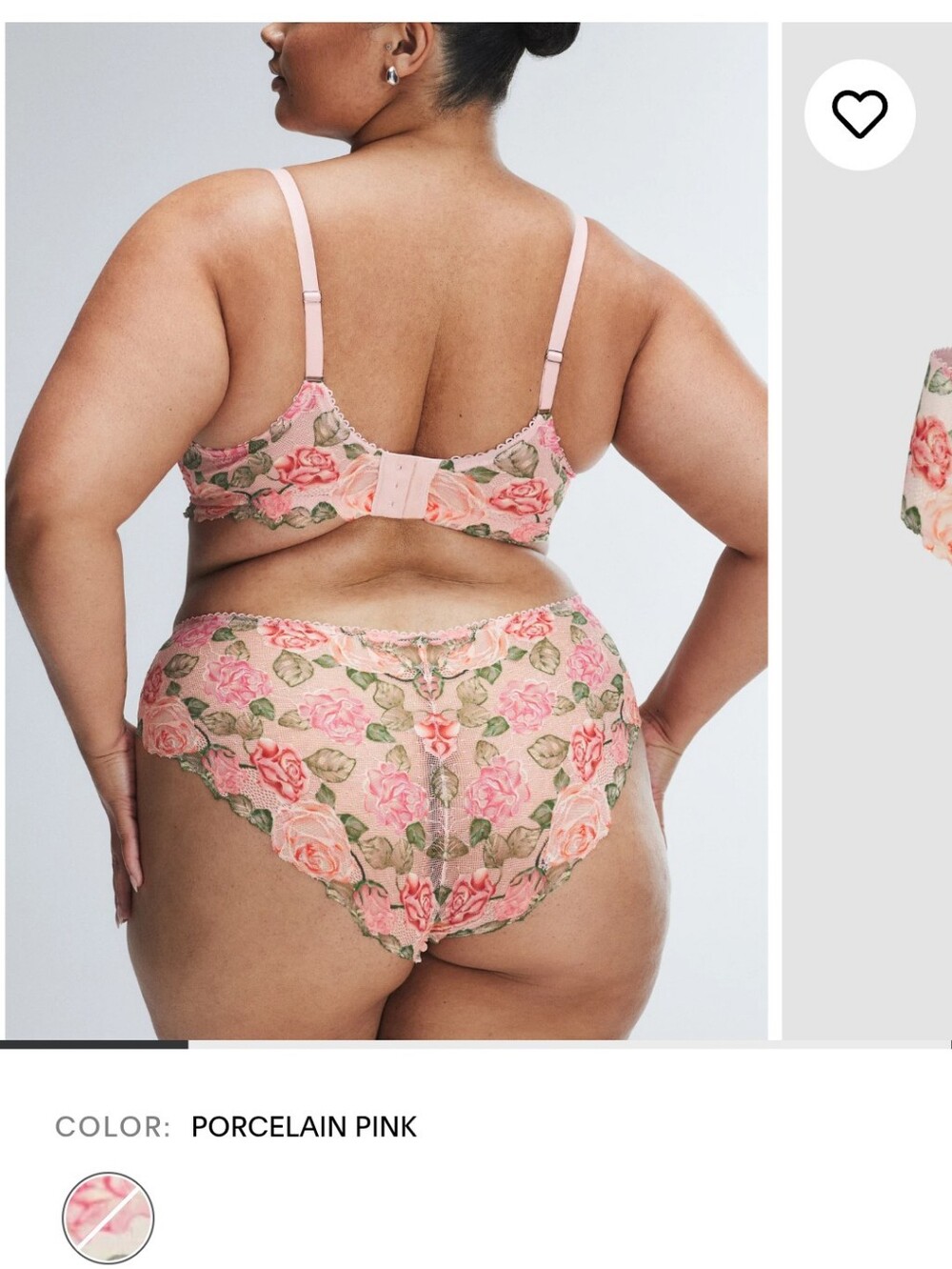 Savage X Fenty Le Rose Lace Bralette, Hipster Panty & Scarf Set - Picture 6 of 8